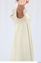 Woman T poses White Dress Costume photo references